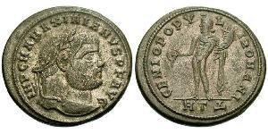 1 Follis Empire romain (27BC-395) Bronze Maximien (250-310)