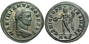 1 Follis Empire romain (27BC-395) Bronze Maximien Galère (260-311)