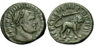 1 Follis Empire romain (27BC-395) Bronze Maximien (250-310)