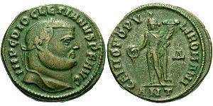 1 Follis Empire romain (27BC-395) Bronze Dioclétien (244-311)