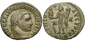 1 Follis Empire romain (27BC-395) Bronze Maximin II (270 - 313)