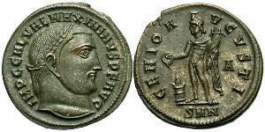 1 Follis Empire romain (27BC-395) Bronze Maximin II (270 - 313)