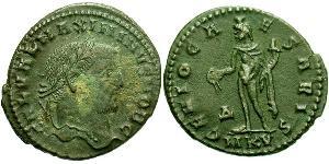 1 Follis Empire romain (27BC-395) Bronze Maximin II (270 - 313)
