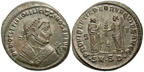 1 Follis Empire romain (27BC-395) Bronze Dioclétien (244-311)