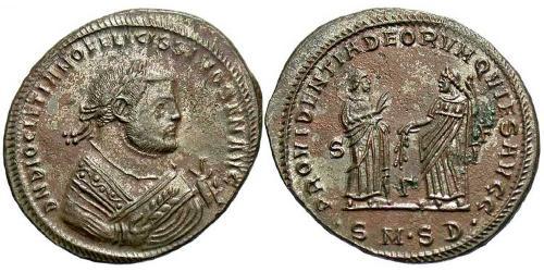 1 Follis Empire romain (27BC-395) Bronze Dioclétien (244-311)