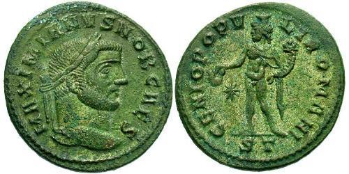 1 Follis Empire romain (27BC-395) Bronze Maximien Galère (260-311)
