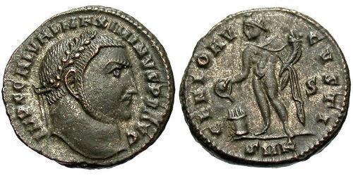 1 Follis Empire romain (27BC-395) Bronze Maximin II (270 - 313)