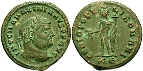 1 Follis Empire romain (27BC-395) Bronze Maximien (250-310)