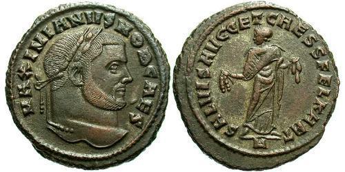 1 Follis Empire romain (27BC-395) Bronze Maximien Galère (260-311)