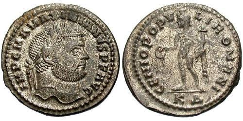 1 Follis Empire romain (27BC-395) Bronze Maximien (250-310)