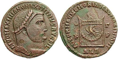 1 Follis Empire romain (27BC-395) Bronze Maximin II (270 - 313)