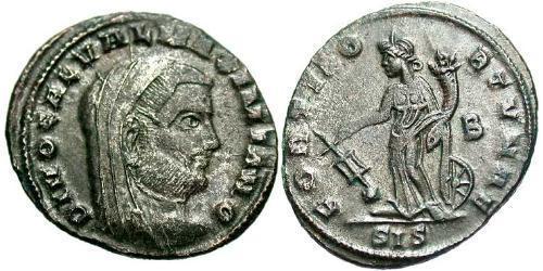 1 Follis Empire romain (27BC-395) Bronze Maximien Galère (260-311)