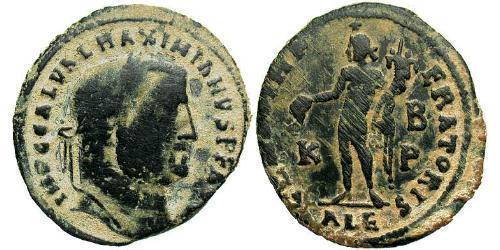 1 Follis Empire romain (27BC-395) Bronze Maximien Galère (260-311)