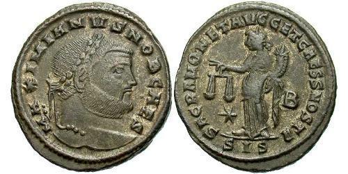 1 Follis Empire romain (27BC-395) Bronze Maximien Galère (260-311)