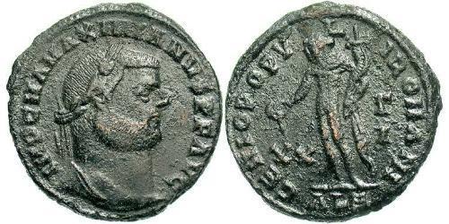 1 Follis Empire romain (27BC-395) Bronze Maximien (250-310)