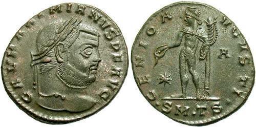 1 Follis Empire romain (27BC-395) Bronze Maximien Galère (260-311)
