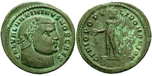 1 Follis Empire romain (27BC-395) Bronze Maximin II (270 - 313)
