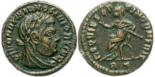1 Follis Empire romain (27BC-395) Bronze Maximien (250-310)