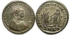 1 Follis Roman Empire (27BC-395) Bronze Diocletian (244-311)