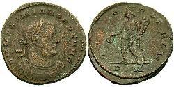 1 Follis Roman Empire (27BC-395) Bronze Maximianus (250-310)