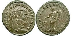 1 Follis Roman Empire (27BC-395) Bronze Maximianus (250-310)