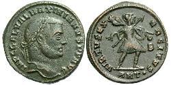 1 Follis Roman Empire (27BC-395) Bronze Galerius Maximianus (260-311)