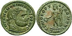 1 Follis Roman Empire (27BC-395) Bronze Maximianus (250-310)