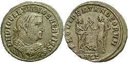 1 Follis Roman Empire (27BC-395) Bronze Diocletian (244-311)