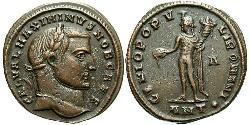 1 Follis Roman Empire (27BC-395) Bronze Maximinus II (270 - 313)
