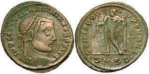1 Follis Roman Empire (27BC-395) Bronze Galerius Maximianus (260-311)