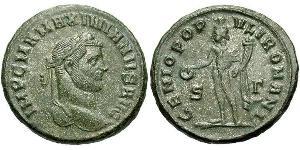 1 Follis Roman Empire (27BC-395) Bronze Maximianus (250-310)