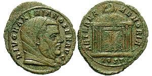 1 Follis Roman Empire (27BC-395) Bronze Maximianus (250-310)