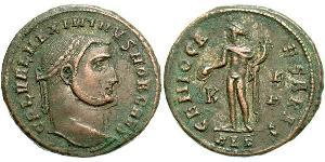 1 Follis Roman Empire (27BC-395) Bronze Maximinus II (270 - 313)