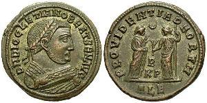 1 Follis Roman Empire (27BC-395) Bronze Diocletian (244-311)