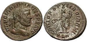 1 Follis Roman Empire (27BC-395) Bronze Maximianus (250-310)