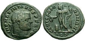 1 Follis Roman Empire (27BC-395) Bronze Maximianus (250-310)