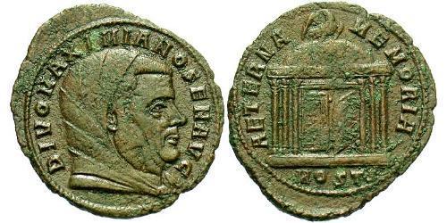 1 Follis Roman Empire (27BC-395) Bronze Maximianus (250-310)