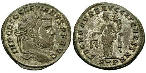 1 Follis Roman Empire (27BC-395) Bronze Diocletian (244-311)