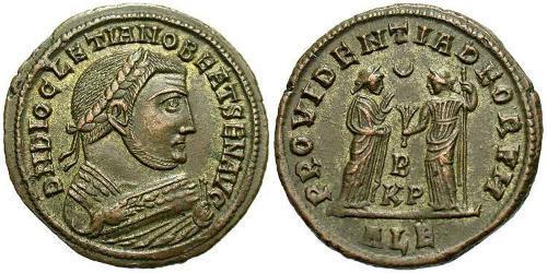 1 Follis Roman Empire (27BC-395) Bronze Diocletian (244-311)