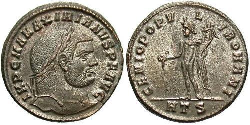 1 Follis Roman Empire (27BC-395) Bronze Maximianus (250-310)