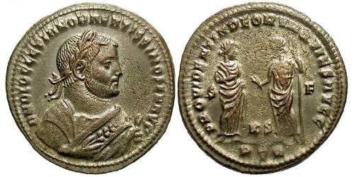 1 Follis Roman Empire (27BC-395) Bronze Diocletian (244-311)