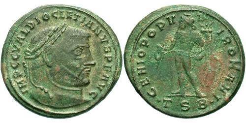 1 Follis Roman Empire (27BC-395) Bronze Diocletian (244-311)