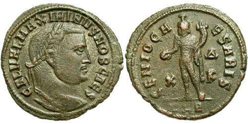 1 Follis Roman Empire (27BC-395) Bronze Maximinus II (270 - 313)
