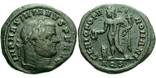 1 Follis Roman Empire (27BC-395) Bronze Maximianus (250-310)