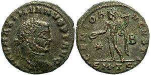 1 Follis Römische Kaiserzeit (27BC-395) Bronze Galerius Maximianus (260-311)
