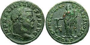 1 Follis Römische Kaiserzeit (27BC-395) Bronze Maximianus (250-310)