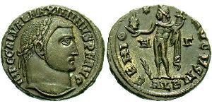 1 Follis Römische Kaiserzeit (27BC-395) Bronze Maximinus II (270 - 313)