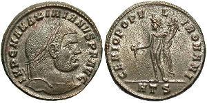 1 Follis Römische Kaiserzeit (27BC-395) Bronze Maximianus (250-310)