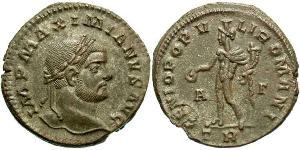 1 Follis Römische Kaiserzeit (27BC-395) Bronze Maximianus (250-310)