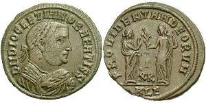 1 Follis Römische Kaiserzeit (27BC-395) Bronze Diocletian (244-311)